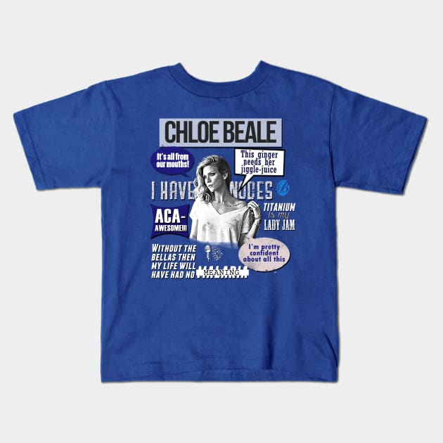 Chloe Beale - Pitch Perfect Kids T-Shirt by samaritan100